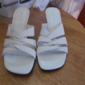 White Naturalizer heeled sandals